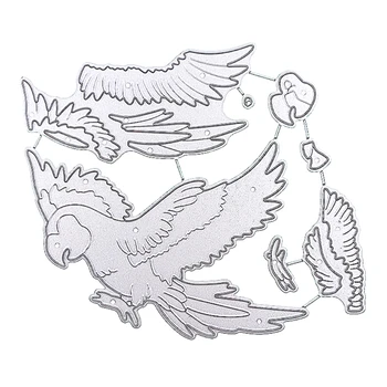 Papağan Metal Kesme Kalıp DİY Scrapbook Albümü Kağıt Kartı Şablonu Kalıp Ölür 