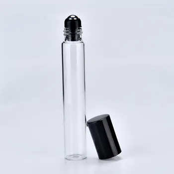 50 adet/grup Boş 8 ml Cam Parfüm Şişesi 8g Örnek Flakon Küçük Kozmetik Şişeler Üzerinde Rulo Doldurulabilir