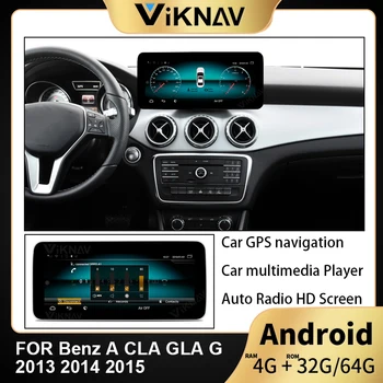 araba radyo GPS navigasyon İçin Benz A CLA GLA G 2013 2014 2015 multimedya Stereo Çalar otomobil radyosu HD Ekran 4G + 64G