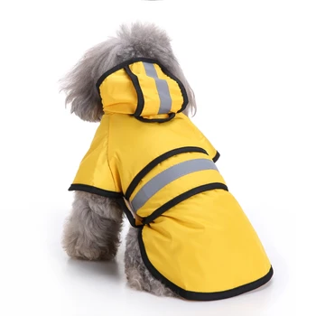 Yeni Sevimli Köpekler Yağmurluk Ceket Yansıtıcı Pet Köpekler Yağmurluk Giysileri Küçük Büyük Köpekler Golden Retriever Su Geçirmez Köpek Giysileri