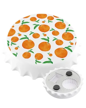 Meyve Portakal Yeşil Yapraklar Yaratıcı Bira şişe açacağı Ev buzdolabı mıknatısı Ev Dekor Mutfak Aksesuarları Aracı Alet