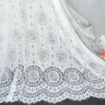pamuk vintage klasik kirpik dantel kumaş DIY giyim aksesuarları elbise ev düzeni kumaş