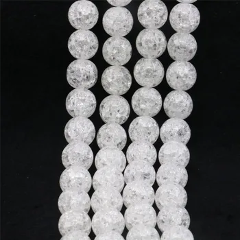 10mm Yuvarlak Beyaz Kristal Jades Kalsedon dağınık boncuklar Doğal Taş Kadın kız çocuk aksesuarları DIY El Yapımı moda takı Yapımı