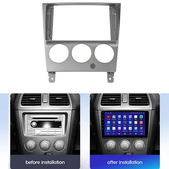 2Din için Araba Radyo Fasya Subaru Impreza 03-06 DVD Stereo Çerçeve Plaka Adaptörü Montaj Dash Kurulum Çerçeve Trim Kiti