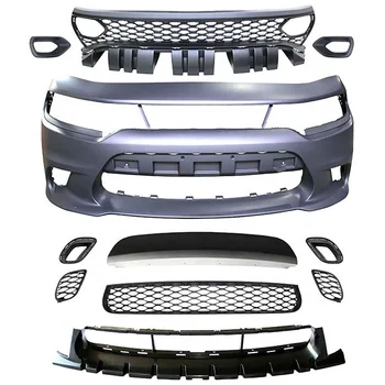 Sıcak Satış Otomotiv Parçaları Değiştirici SRT Ön Tampon Kiti Ön Tampon Grille Sis aydınlatma koruması Dodge Değiştirici 2015-2019