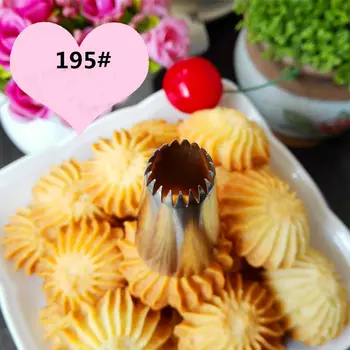 LINSBAYWU #195 Yeni Cupcake Tüp Yüksek Kaliteli Çelik Kek dekorasyon uçları Pasta Nozulları Kek Yapma Araçları Kurabiye Pasta Araçları