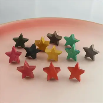 Moda Küçük Sevimli Kore Japon düğme küpe Kadınlar Takı Geometrik Yıldız kulak düğme küpe s MX20