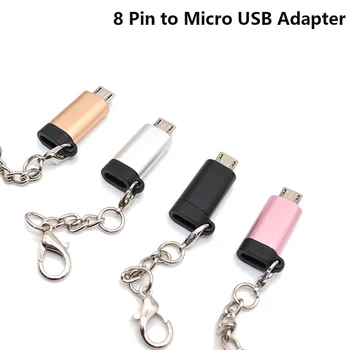 Iphone 13 14 Pin Dişi mikro USB Erkek şarj kablosu Dönüştürücü Şarj Konnektör Adaptörü Android Telefon için