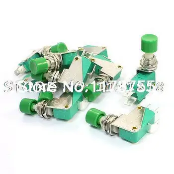 10 adet Panel Montaj NO+NC SPDT 3 Pin Terminali Yeşil Mikro Anahtarı 16A 125/250VAC