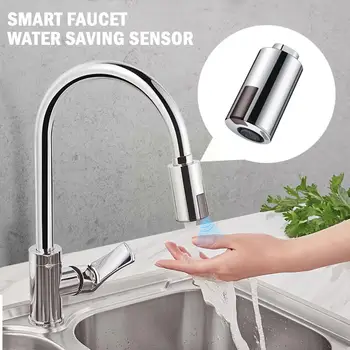 Su tasarrufu Hareket Sensörü Musluk Mutfak Lavabo Akıllı Fotoselli Musluk Adaptörü Banyo temassız Musluk Yok J0q8