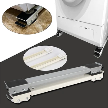 Çamaşır makine standı Hareketli Buzdolabı Yükseltilmiş Taban Mobil Rulo Braketi Tekerlek Banyo Mutfak Aksesuarları Ev Aletleri