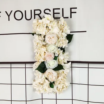 DIY Düğün Çiçek Sıra İpek Şakayık Gül yapay çiçek Sıra Kemer Noel Partisi Düğün Stylo Dekor Çiçek Düğün Özelleştirilmiş