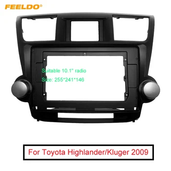 FEELDO Araba Ses Fasya Çerçeve Adaptörü Toyota Highlander/Kluger 2DIN 10.1 