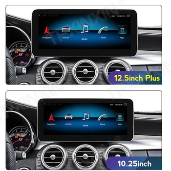 Mercedes Benz için W204 2011-2014 8 + 128G 4G LTE Android Araba GPS Navigasyon Stereo Multimedya Oynatıcı HD Ekran Kablosuz Carplay