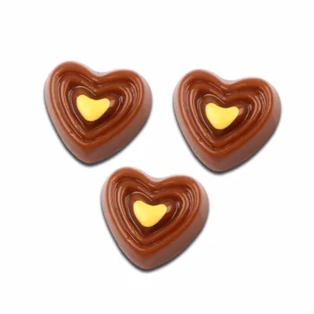 30 Adet Reçine Kahve Kalp Çikolata Dekorasyon El Sanatları Sevimli Flatback Cabochon Bezemeler Scrapbooking DIY Aksesuarları İçin