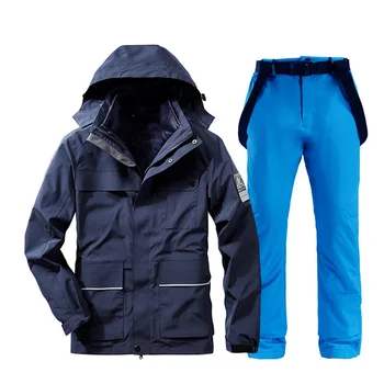 Kış Takım Elbise Erkekler İçin Sıcak Rüzgar Geçirmez Su Geçirmez Açık Ceket Ve Kar Pantolon Erkek Kayak Ekipmanları Snowboard Ceketler Setleri
