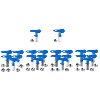 22Pcs/Düzeltilebilir Sprey Set İpucu Memeleri Püskürtücü İlaçlama Makine Parçaları Mavi Havasız 