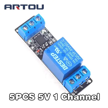 5 ADET 1 Kanal 5V Röle Modülü Düşük Seviye Tetik 5V Röle Modülü PIC AVR DSP ARM için