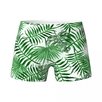 Tropikal Yazlık Yeşil Hawaiian Palmiye Ağacı Çocuk Kız Iç Çamaşırı Çocuk Boksörler Şort Pamuk Gençler Külot Külot 4-15Y