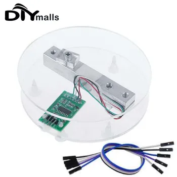 DIYmalls Dijital Yük Hücresi Ağırlık Sensörü Kiti 20KG HX711 AD Dönüştürücü Breakout Modülü Elektronik Mutfak Terazisi arduino için