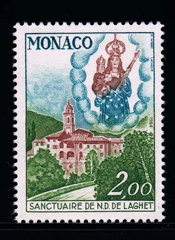 1 Adet / takım Yeni Monaco Posta Damgası 1984 Lagai Notre Dame Manastırı Heykel Pulları MNH