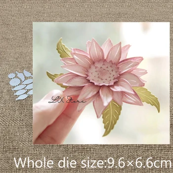 XLDesign Zanaat Metal Kesme kalıp kesme dahlia çiçek dekorasyon scrapbook Albümü Kağıt Kartı Zanaat Kabartma die keser ölür 